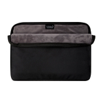 Custodia per laptop in poliestere riciclato e rivestimento interno 15,6” color nero terza vista