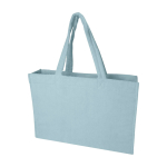 Borsa da spiaggia tote con finitura soft e ampio scomparto color azzurro pastello