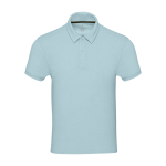 Polo unisex in spugna con tocco ultra morbido 230 g/m2 Elevate NXT color azzurro pastello seconda vista frontale
