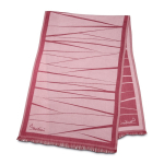 Foulard elegante da donna in viscosa e poliestere 225 g/m2 color bordò