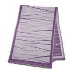 Foulard elegante da donna in viscosa e poliestere 225 g/m2 color viola