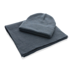 Sciarpa acrilica Polylana® dallo stile elegante e sofisticato color blu grigiastro terza vista