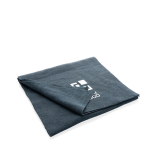 Sciarpa acrilica Polylana® dallo stile elegante e sofisticato color blu grigiastro vista area di stampa