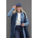 Cappellino in cotone riciclato 6 pannelli e chiusura in velcro 190g/m2 color blu mare vista ambiente