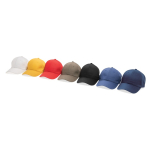 Cappellino in cotone riciclato 6 pannelli con tracciante Aware 280g/m2 vista generale