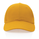 Cappellino in cotone riciclato 6 pannelli con tracciante Aware 280g/m2 seconda vista