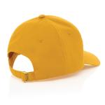Cappellino in cotone riciclato 6 pannelli con tracciante Aware 280g/m2 quinta vista