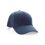 Cappellino in cotone riciclato 6 pannelli con tracciante Aware 280g/m2
