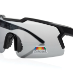 Occhiali sportivi con lenti polarizzate e materiali ecologici UV400 color nero quarta vista