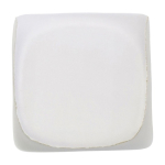 Antistress in schiuma PU a forma di dado da personalizzare color bianco prima vista