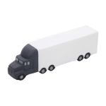 Antistress in schiuma PU a forma di camion personalizzabile color bianco terza vista