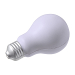 Antistress a forma di lampadina da personalizzare color bianco seconda vista