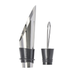 Set da vino in cofanetto quadrato con accessori in acciaio inox color nero undicesima vista