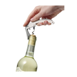 Set da vino in cofanetto quadrato con accessori in acciaio inox color nero