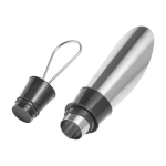 Set da vino in cofanetto quadrato con accessori in acciaio inox color nero