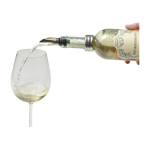 Set da vino in cofanetto quadrato con accessori in acciaio inox color nero