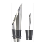 Set da vino in cofanetto circolare con 4 accessori in acciaio inox color nero undicesima vista
