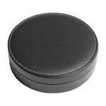 Set da vino in cofanetto circolare con 4 accessori in acciaio inox color nero