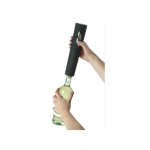 Apribottiglie elettrico con finitura opaca e taglia capsule color nero