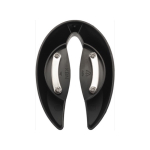 Apribottiglie elettrico con finitura opaca e taglia capsule color nero quarta vista
