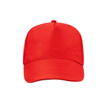 Cappello 5 pannelli con rete posteriore e chiusura regolabile in plastica terza vista