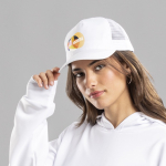 Cappello 5 pannelli con rete posteriore e chiusura regolabile in plastica