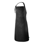 Grembiule in cotone Fairtrade con chiusura regolabile 180 g/m2 color nero seconda vista