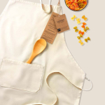 Grembiule in cotone Fairtrade con chiusura regolabile 180 g/m2 color naturale sesta vista