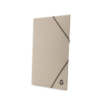 Cartellina ecologica in cartone riciclato con chiusura elastica seconda vista