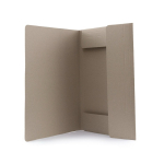 Cartellina ecologica in cartone riciclato con chiusura elastica terza vista