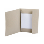 Cartellina ecologica in cartone riciclato con chiusura elastica quarta vista