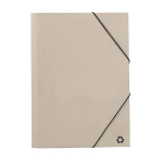 Cartellina ecologica in cartone riciclato con chiusura elastica