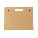 Cartellina in cartone riciclato con cancelleria all’interno color naturale