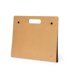 Cartellina in cartone riciclato con cancelleria all’interno color naturale seconda vista