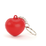 Portachiavi con antistress a forma di cuore da personalizzare color rosso quarta vista