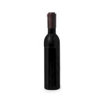 Cavatappi magnetico a forma di bottiglia di vino con apribottiglie color nero seconda vista