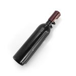 Cavatappi magnetico a forma di bottiglia di vino con apribottiglie color nero prima vista