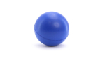 Pallina antistress in PU lucida in vari colori da personalizzare color blu quarta vista