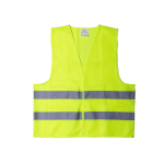 Gilet riflettente ad alta visibilità omologato per adulti color giallo seconda vista