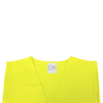 Gilet riflettente ad alta visibilità omologato per adulti color giallo quarta vista