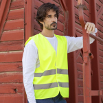 Gilet riflettente ad alta visibilità omologato per adulti