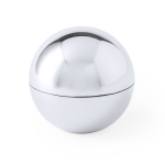 Balsamo labbra a forma di sfera in colori brillanti SPF15 color argento prima vista