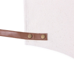 Grembiule in cotone canvas con nastri regolabili in similpelle 340g/m2 color bianco sporco settima vista