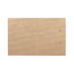 Cartellina con esterno in sughero personalizzabile e chiusura elastica color naturale terza vista