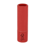 Burrocacao con protezione SPF15 in confezione di cartone riciclato FSC color rosso prima vista