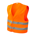 Gilet ad alta visibilità per uso professionale XL RFX™ color  arancione fluorescente seconda vista frontale