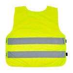 Gilet alta visibilità per bimbi dai 3 ai 6 anni chiusura in velcro RFX color giallo fluorescente seconda vista posteriore