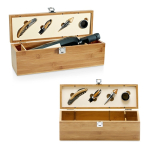 Set da vino presentato in elegante scatola di bambù e metallo vari colori