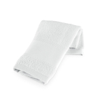 Asciugamano in cotone multiuso fabbricato in Europa 380 g/m2 color bianco prima vista