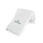 Asciugamano in cotone multiuso fabbricato in Europa 380 g/m2 color bianco immagine con logo